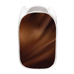 Liquid Chocolate Print Mesh Laundry Hamper