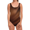 Liquid Chocolate Print One Piece Swimsuit