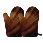 Liquid Chocolate Print Oven Mitts