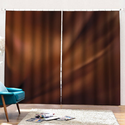 Liquid Chocolate Print Pencil Pleat Curtains