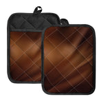 Liquid Chocolate Print Pot Holders With Pocket