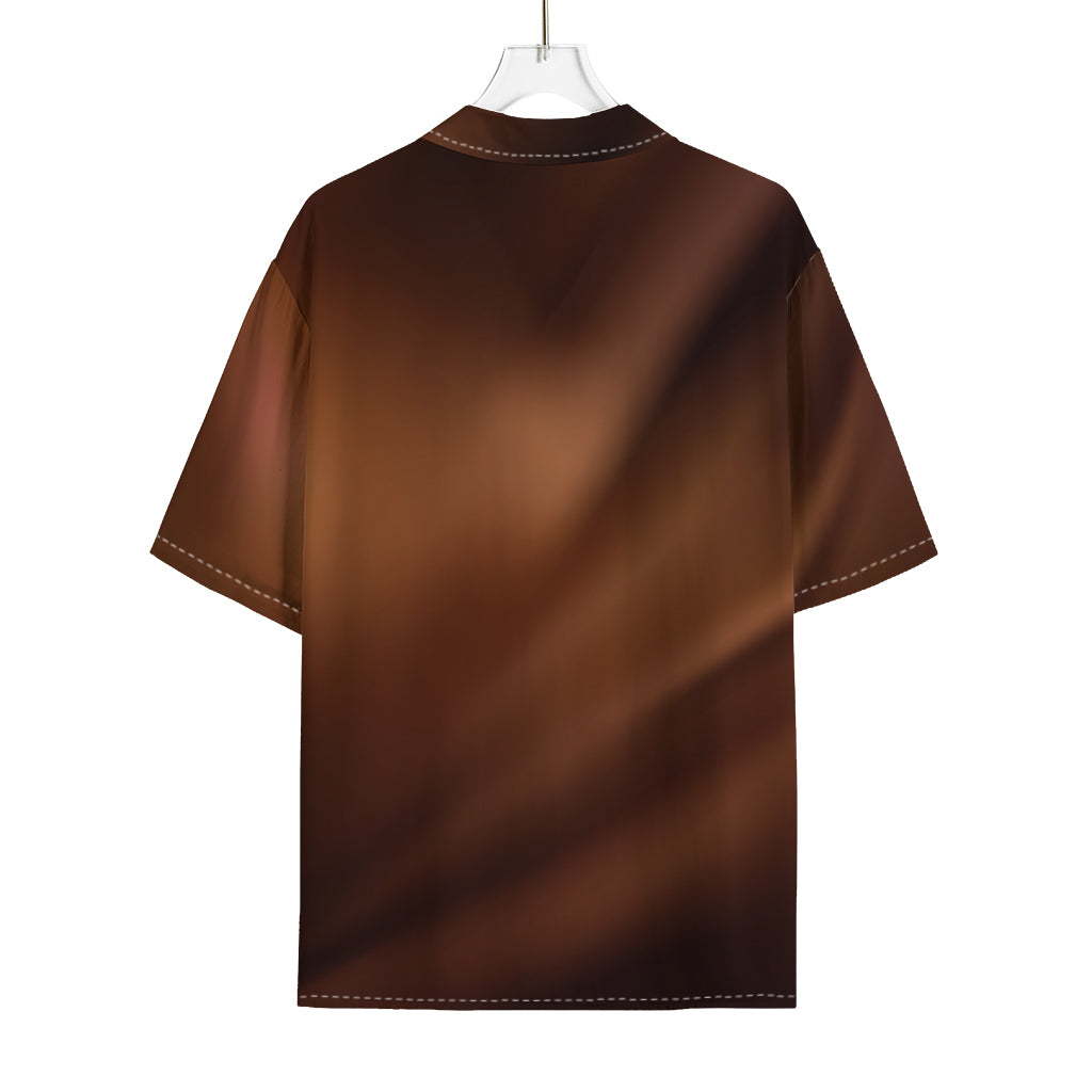 Liquid Chocolate Print Rayon Hawaiian Shirt