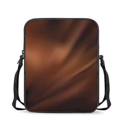 Liquid Chocolate Print Rectangular Crossbody Bag