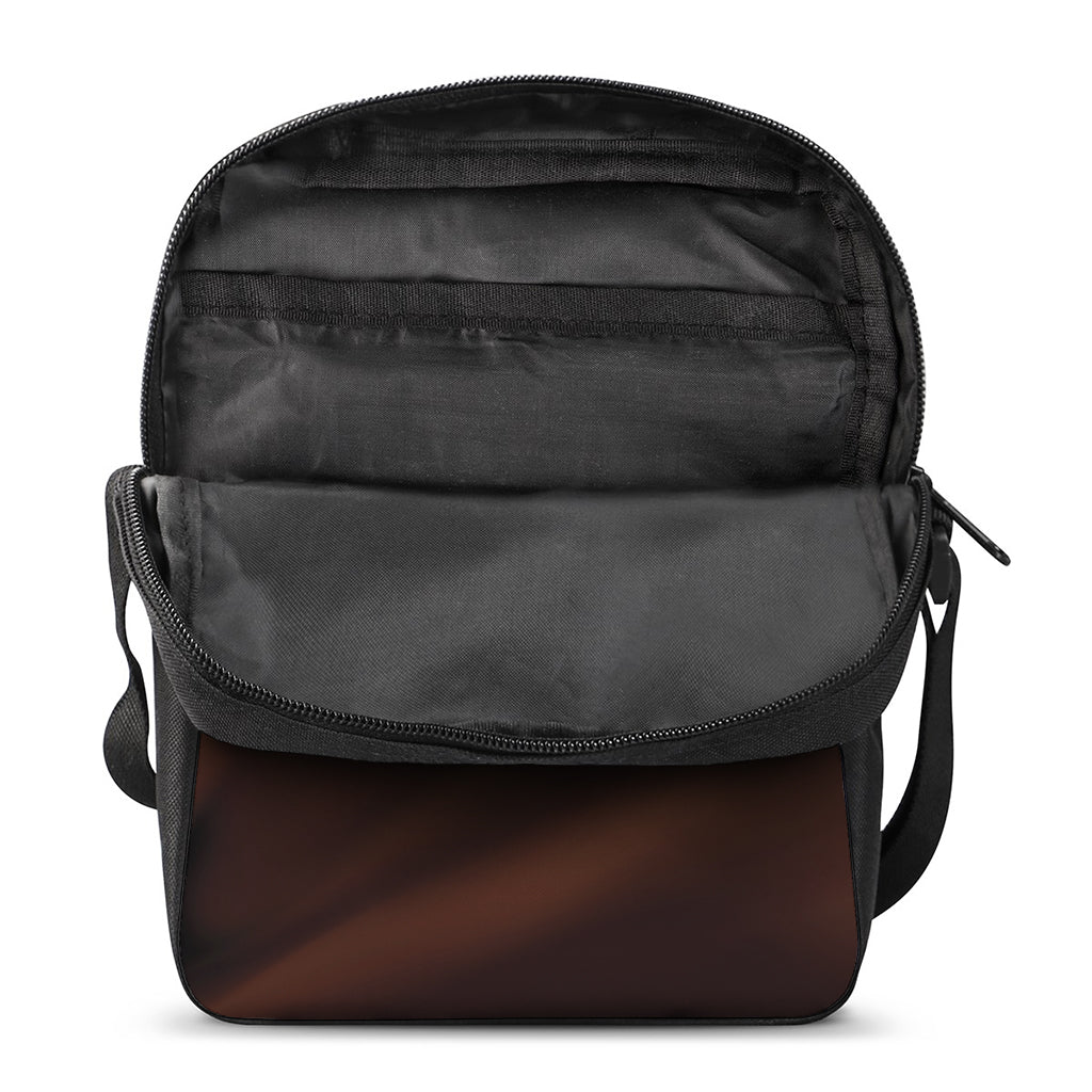 Liquid Chocolate Print Rectangular Crossbody Bag