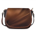 Liquid Chocolate Print Saddle Bag