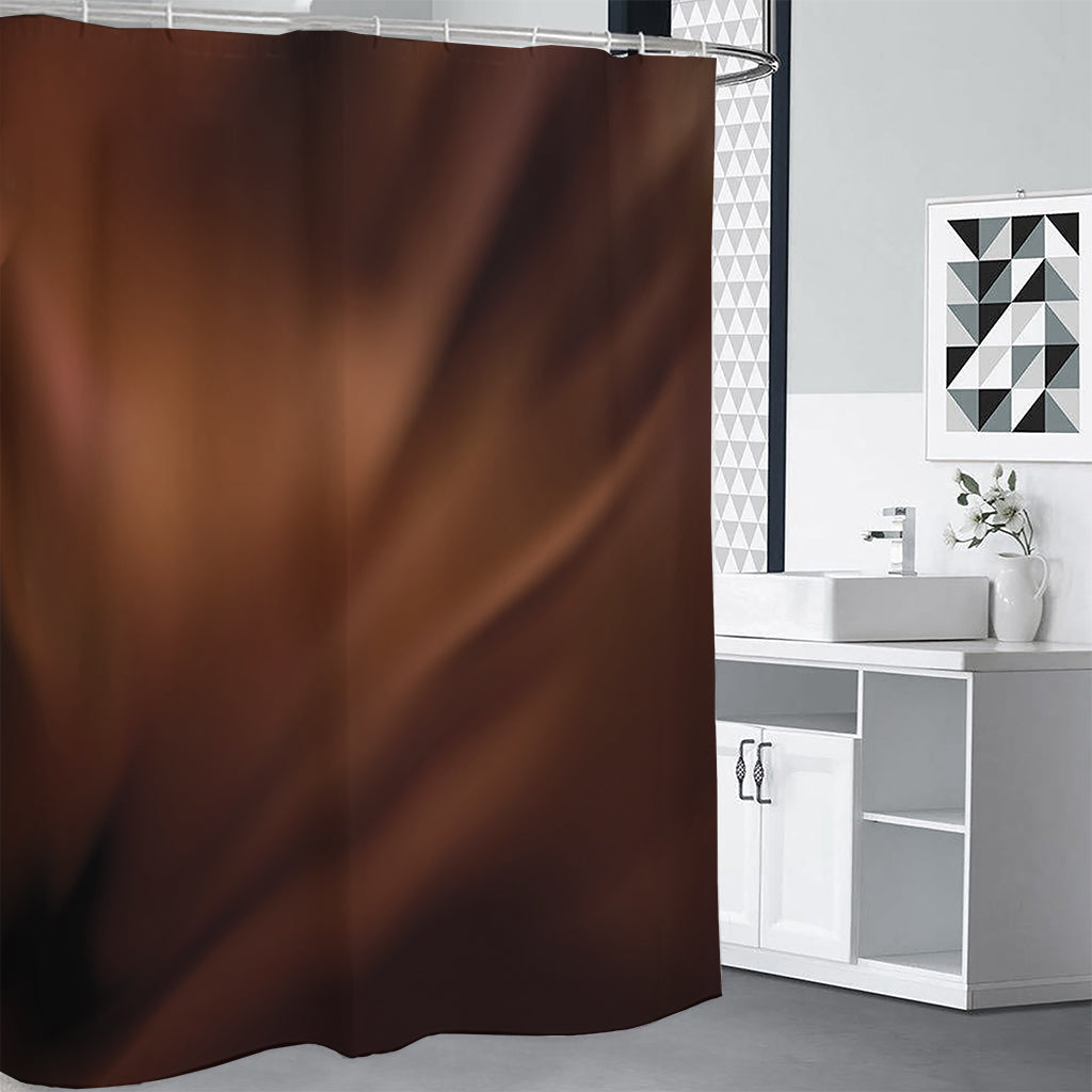 Liquid Chocolate Print Shower Curtain