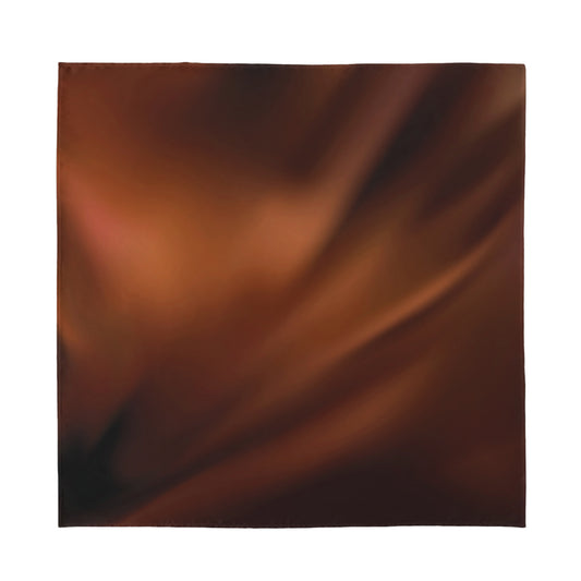Liquid Chocolate Print Silk Bandana
