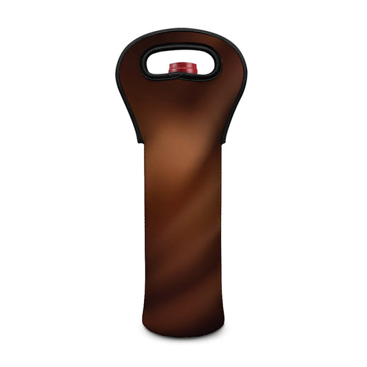 Liquid Chocolate Print Single Neoprene Wine Tote