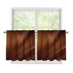 Liquid Chocolate Print Tier Curtains