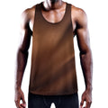 Liquid Chocolate Print Men's Workout Tank Top