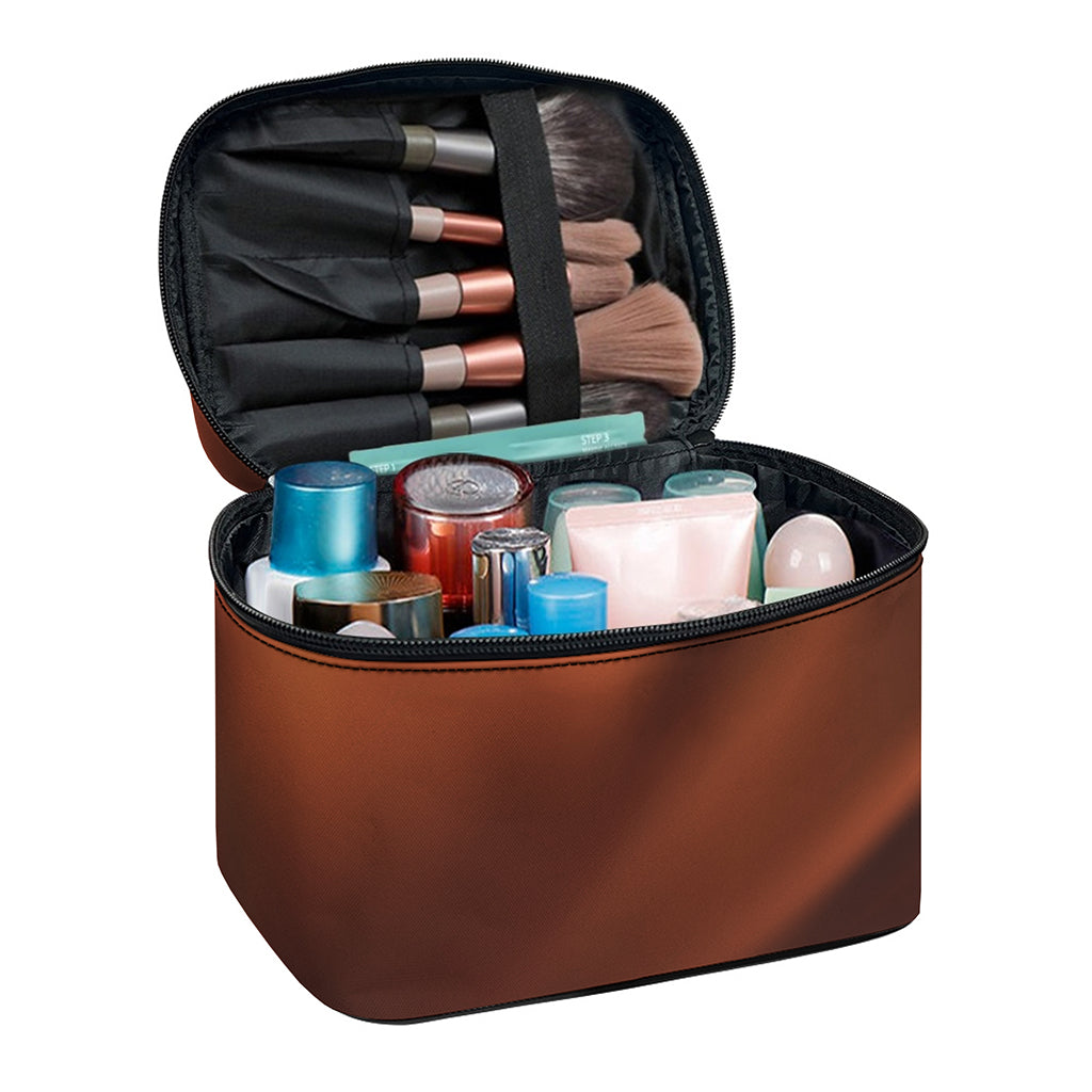 Liquid Chocolate Print Travel Makeup Bag