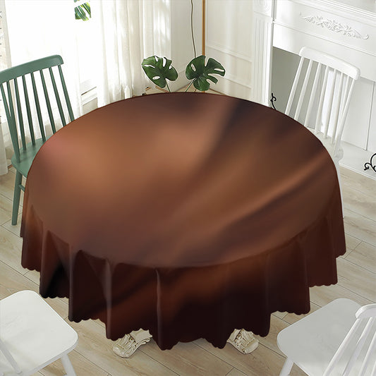 Liquid Chocolate Print Waterproof Round Tablecloth