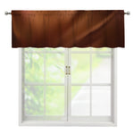 Liquid Chocolate Print Window Valance