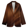 Liquid Chocolate Print Women's Cotton Blazer