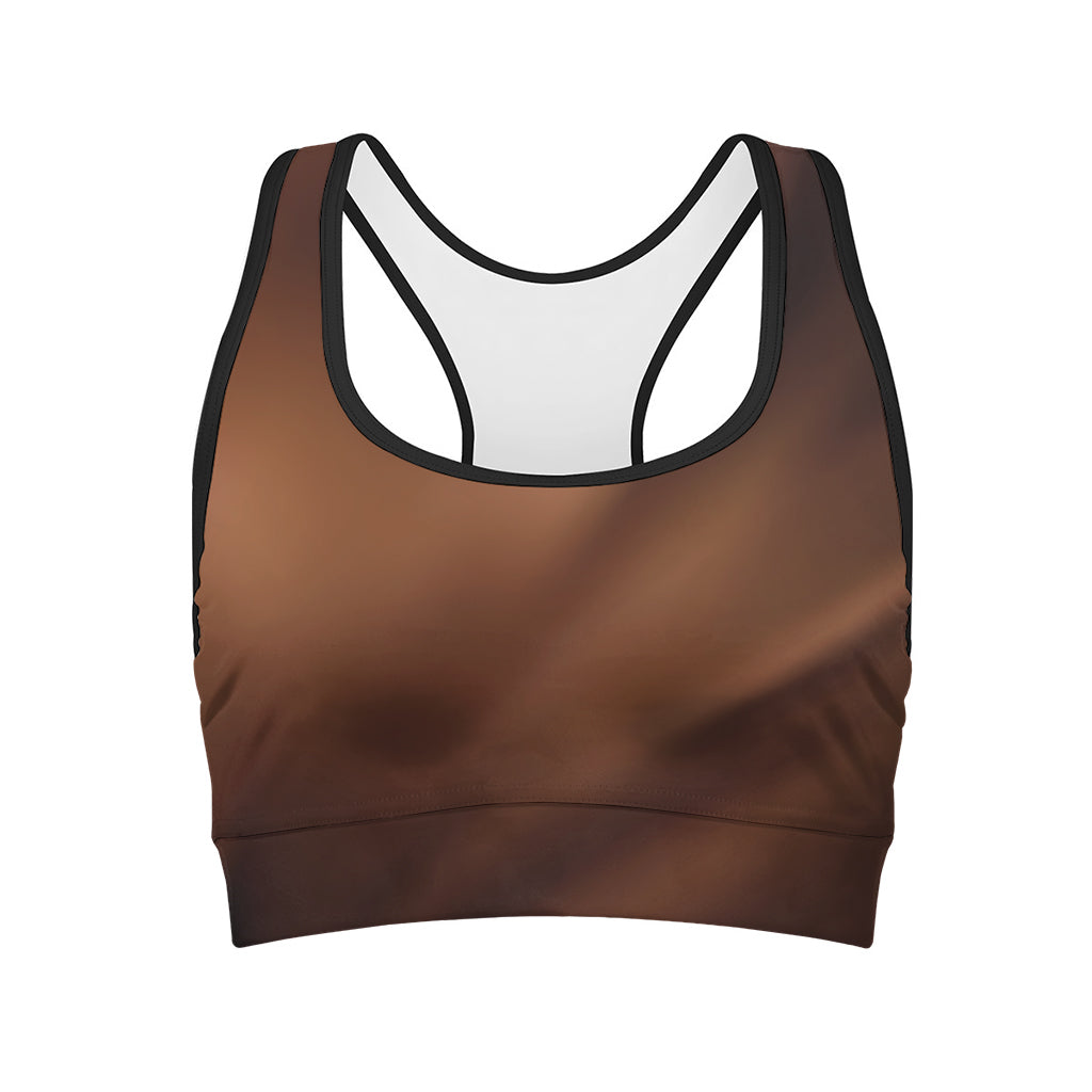 Liquid Chocolate Print Women's Sports Bra