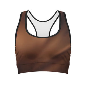 Liquid Chocolate Print Women's Sports Bra