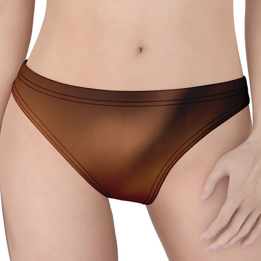 Liquid Chocolate Print Women's Thong