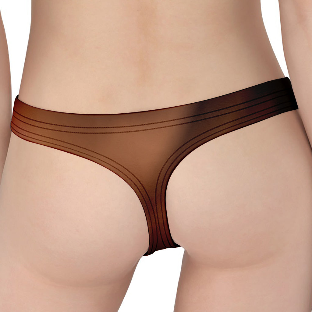 Liquid Chocolate Print Women's Thong