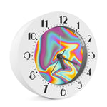 Liquid Holographic Trippy Print Alarm Clock