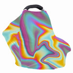 Liquid Holographic Trippy Print Baby Seat Cover