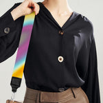 Liquid Holographic Trippy Print Bag Strap