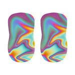 Liquid Holographic Trippy Print Bar Stool Covers