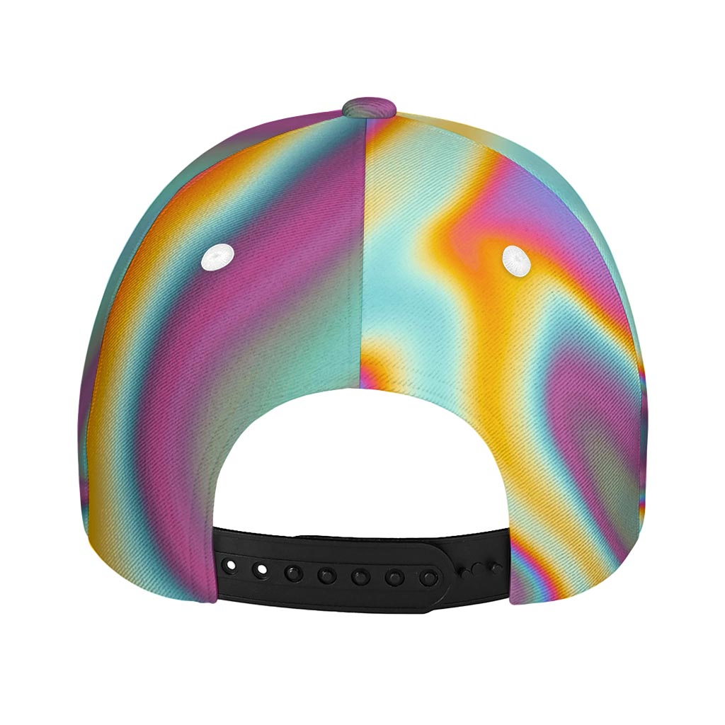 Liquid Holographic Trippy Print Baseball Cap
