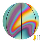 Liquid Holographic Trippy Print Basketball