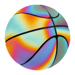 Liquid Holographic Trippy Print Basketball