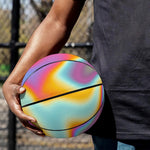 Liquid Holographic Trippy Print Basketball