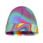 Liquid Holographic Trippy Print Beanie