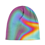 Liquid Holographic Trippy Print Beanie