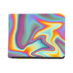 Liquid Holographic Trippy Print Bifold Wallet