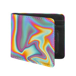 Liquid Holographic Trippy Print Bifold Wallet