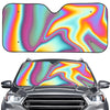 Liquid Holographic Trippy Print Car Windshield Sun Shade