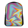 Liquid Holographic Trippy Print Casual Backpack