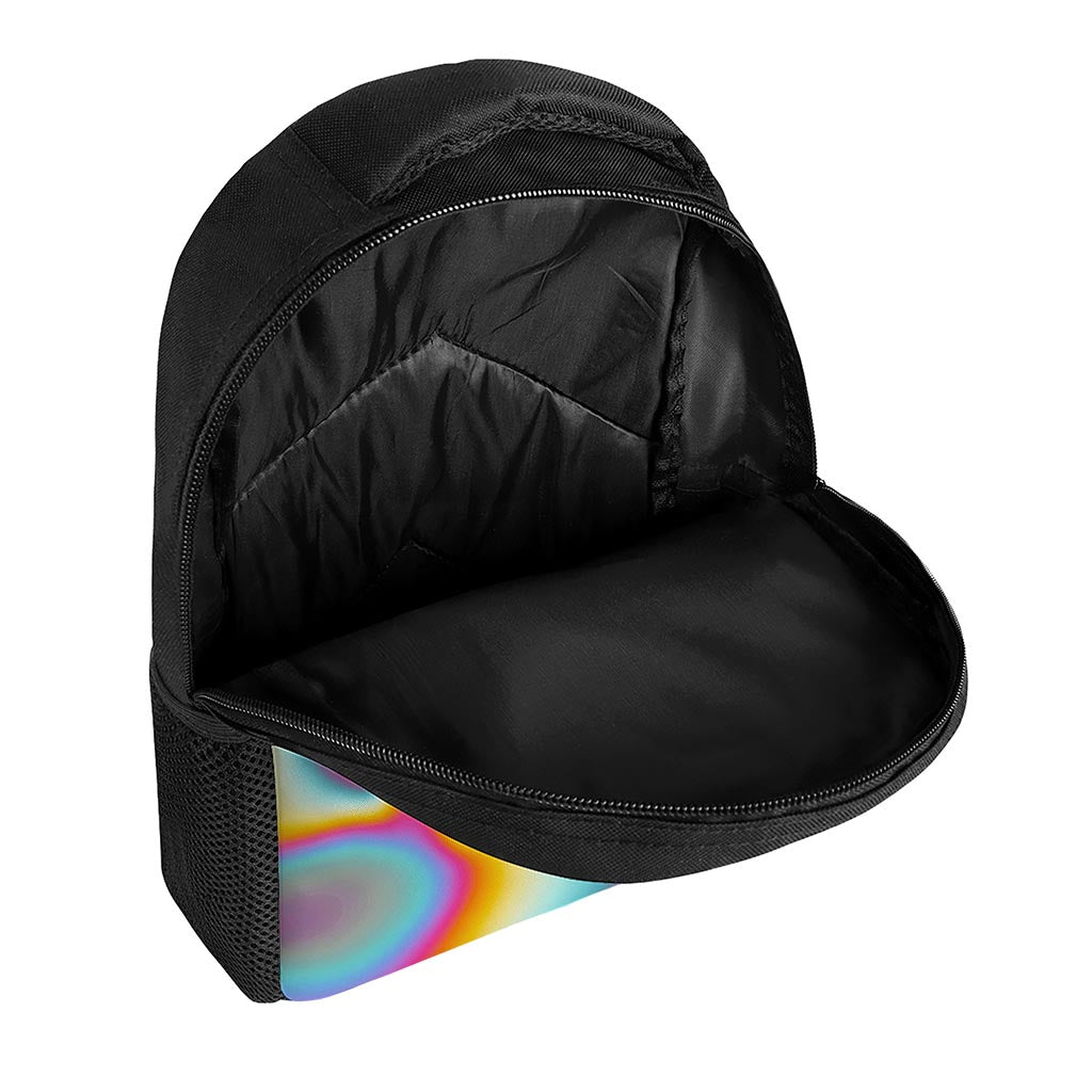 Liquid Holographic Trippy Print Casual Backpack
