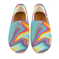 Liquid Holographic Trippy Print Casual Shoes