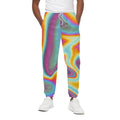 Liquid Holographic Trippy Print Cotton Sweatpants