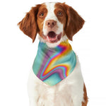 Liquid Holographic Trippy Print Dog Bandana