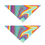 Liquid Holographic Trippy Print Dog Bandana