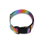 Liquid Holographic Trippy Print Dog Collar