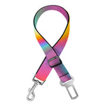 Liquid Holographic Trippy Print Dog Seat Belt