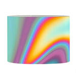 Liquid Holographic Trippy Print Drum Lamp Shade