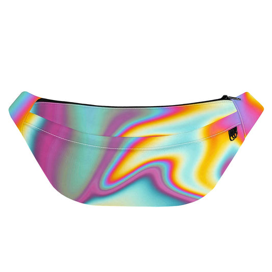 Liquid Holographic Trippy Print Fanny Pack