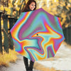 Liquid Holographic Trippy Print Foldable Umbrella