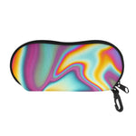 Liquid Holographic Trippy Print Glasses Case
