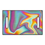 Liquid Holographic Trippy Print Golf Cart Seat Cover
