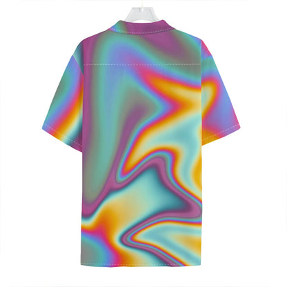 Liquid Holographic Trippy Print Hawaiian Shirt
