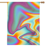 Liquid Holographic Trippy Print House Flag